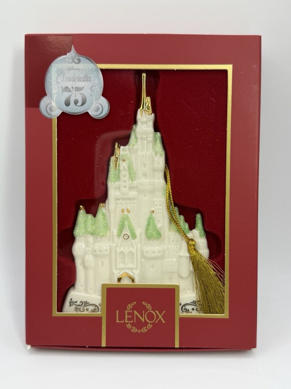 Lenox 2025 Cinderella Castle Ornament Porcelain Hanging Christmas Tree